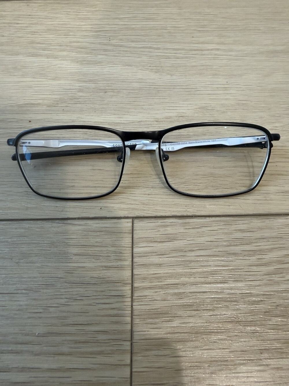 Oakley Eyeglasses Frames Only, CONDUCTOR, OX3186-0554, 54-17-137, Satin Black